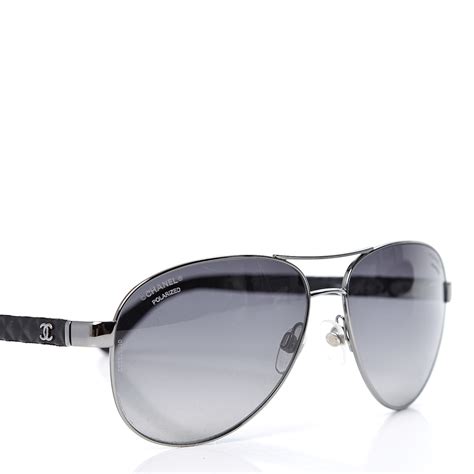 chanel aviator 4204q black|Sunglasses .